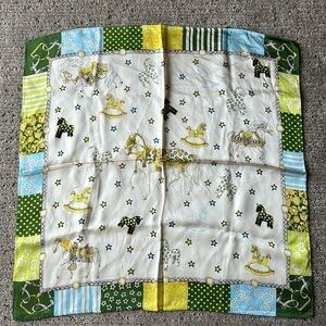 Equestrian Foulard Silk Scarf 35cm